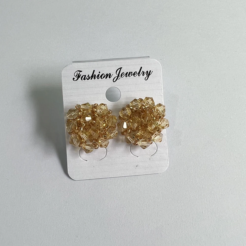 

INKDEW Beads Stud Earrings for Women Braided Earrings Gift Multiple Colors
