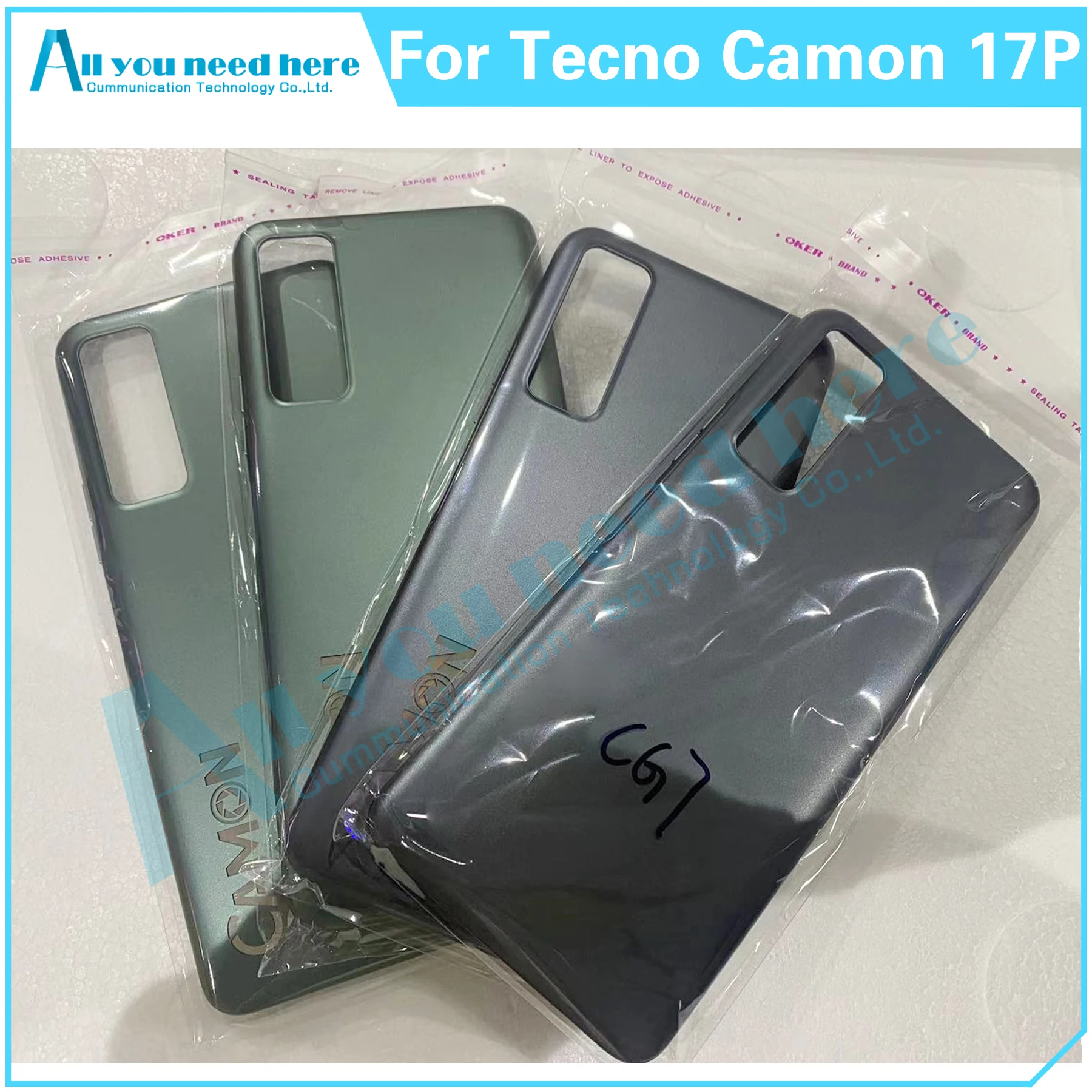 

6,8 дюймов для Tecno Camon 17P CG7 CG7n задняя крышка Корпус чехол задняя крышка для Camon17P замена крышки аккумулятора