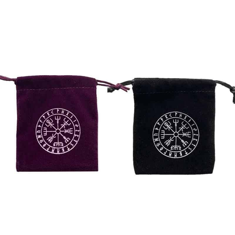 

Rectangle Pendulum Divination Tarot Card Pad Runes Altar Velvet Cards Stored Bag