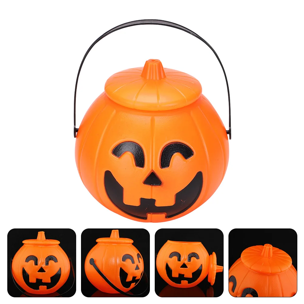 

Candy Pumpkin Buckettreat Trick Or Holder Buckets Pail Kidsbowl Basket Lanternjack Cauldron Bags Pails Snack Container Pot Mini