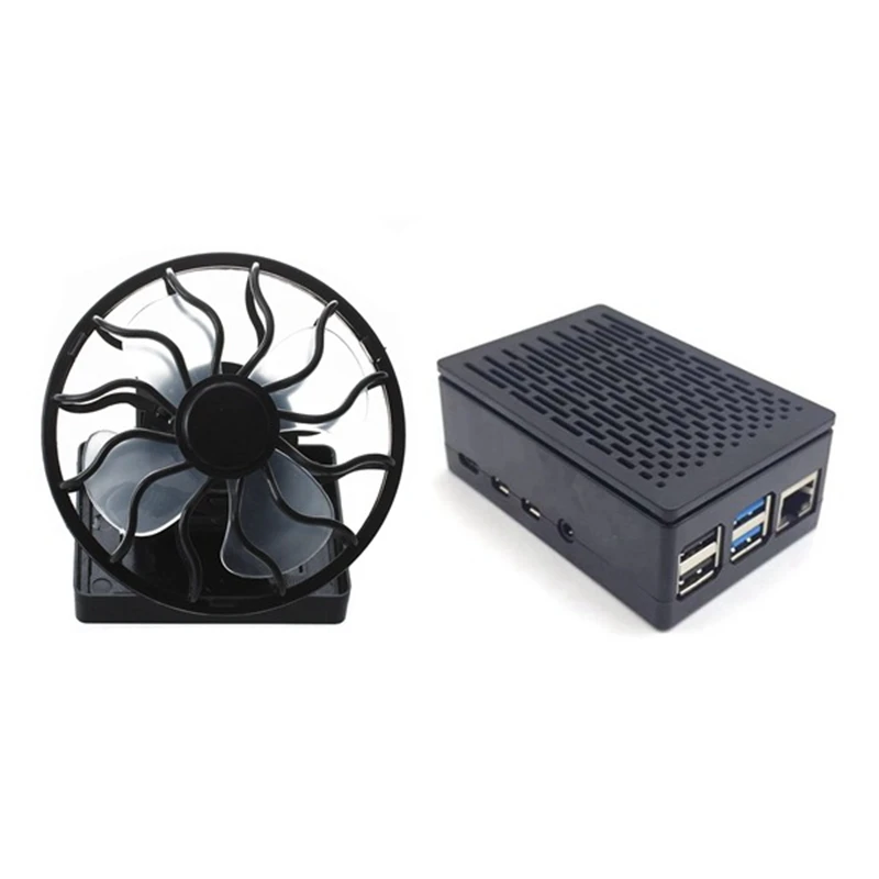

1 шт., крышка вентилятора на солнечной батарее для Raspberry Pi
