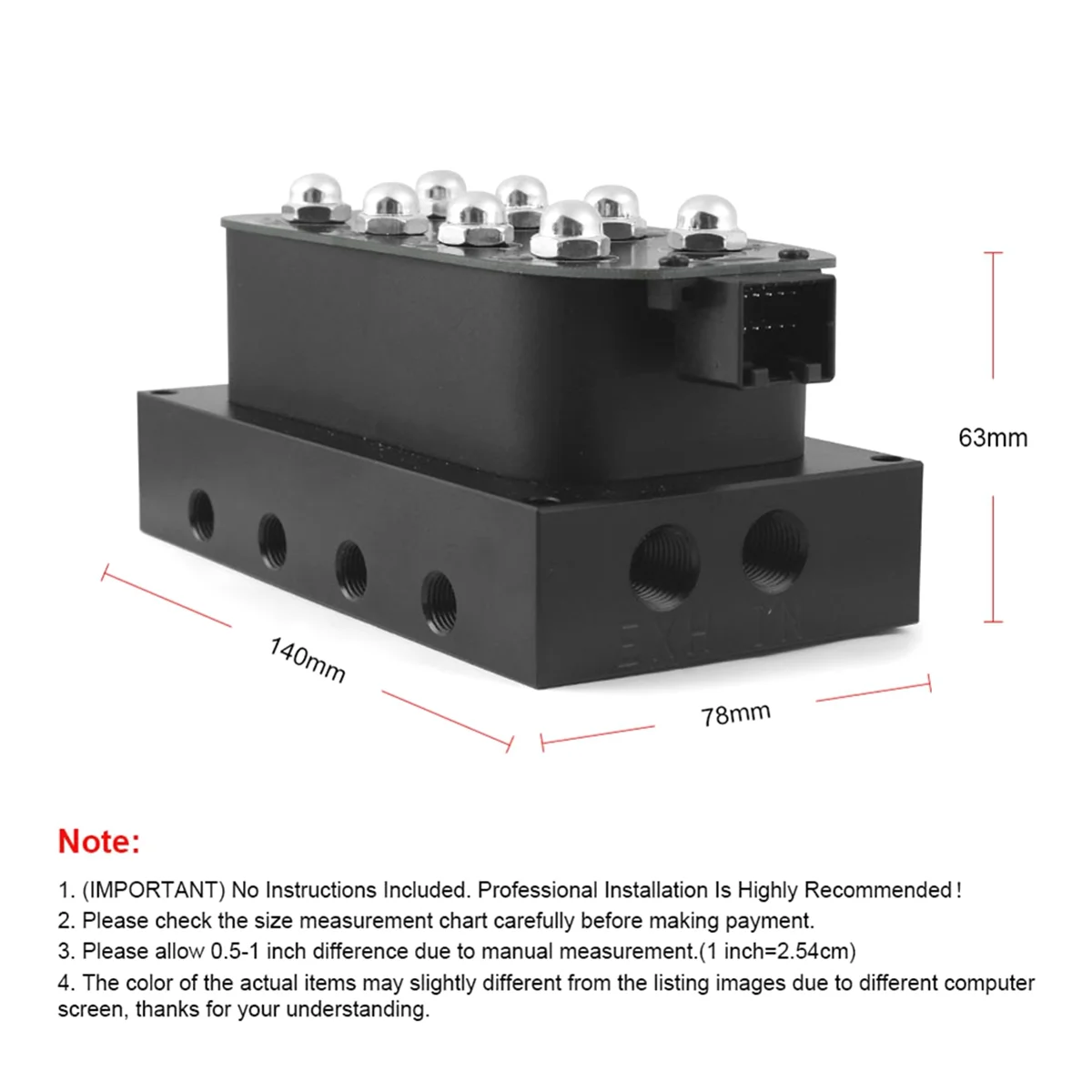 Пневматический подвесной клапан коллекторного клапана Соленоидный 1/4 1/8 дюймов
