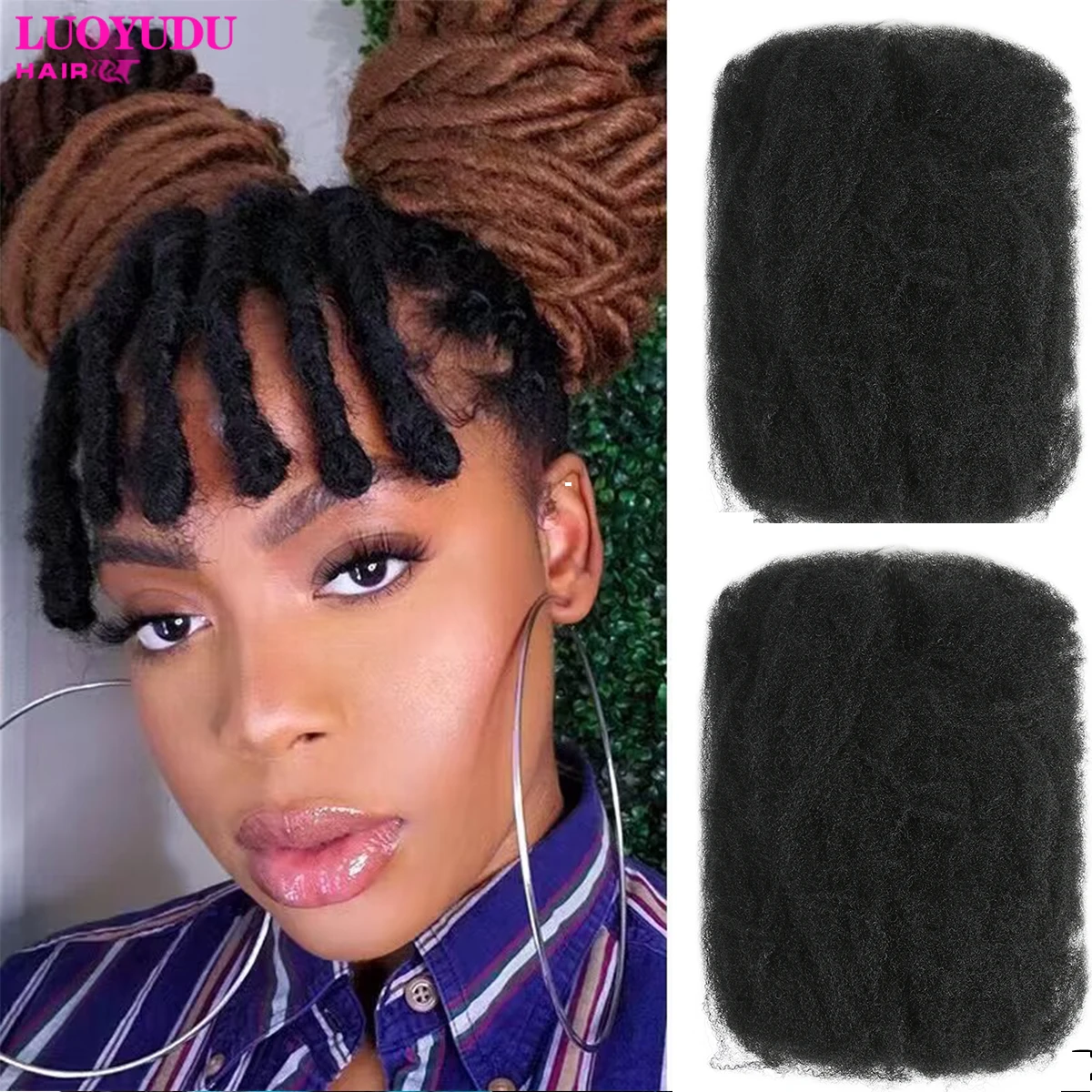 

For Junky Curl Afro kinky Curly Synthetic Braiding Hair Extensions For DIY Good Omens 50g/pcs For Dreadlocks Twist Braids Hair