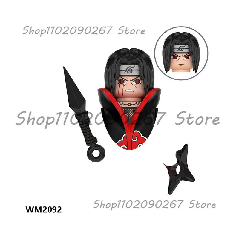Фигурки героев аниме Наруто WM6106 мини-конструкторы Акацуки Итачи сборные игрушки