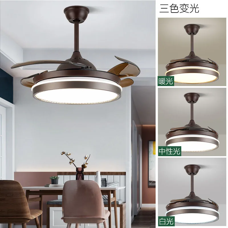 

Modern Ceiling Fan Lights Lamps Remote Control ventilador de techo ventilateur plafond sans lumiere Fan Lighting Dining room Bed
