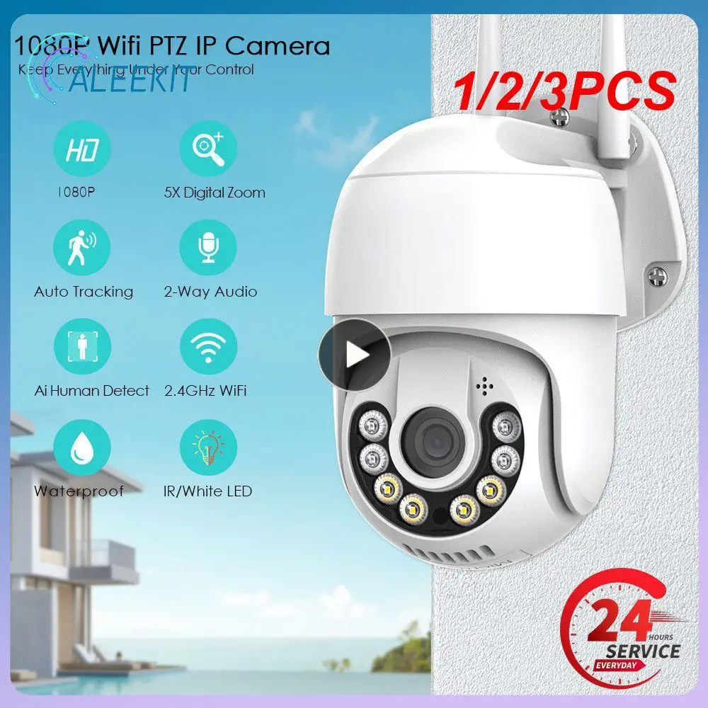 

1/2/3PCS WIFI IP Camera Outdoor Security Color Night 2MP Wireless Video Surveillance Cameras Smart Human Detection