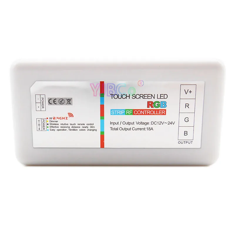 2 4G RGB RGBW RGBWC сенсорный экран пульт дистанционного управления DC12-24V 18A для 5050 CCT