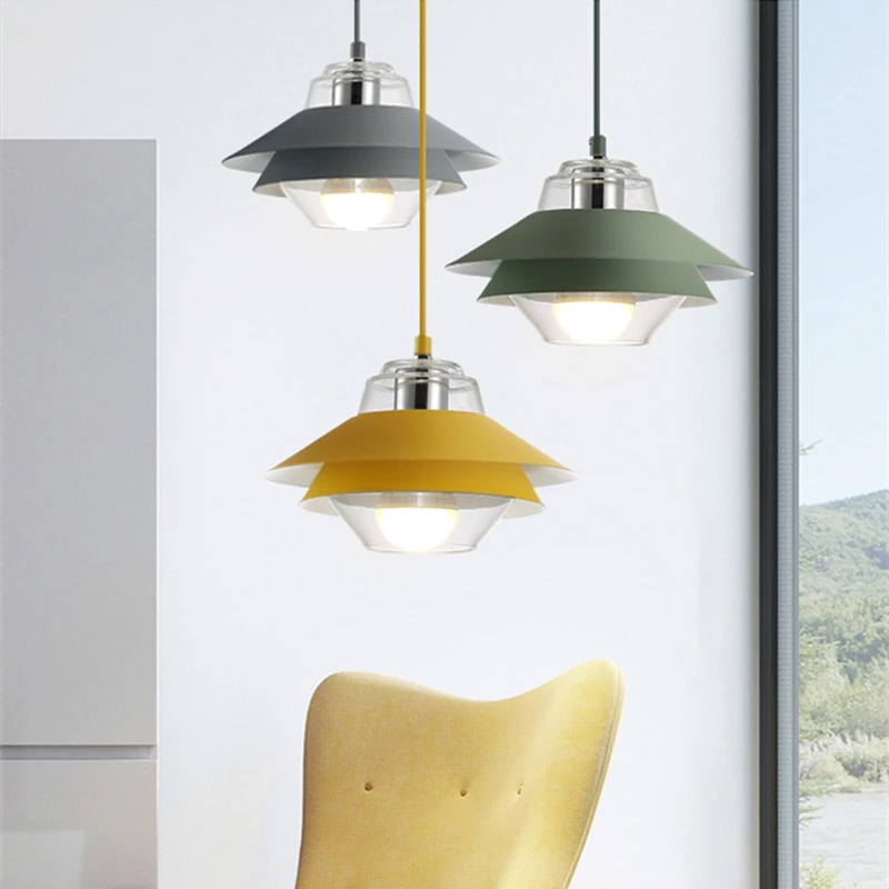Nordic Pendant Lights Denmark Designer E27 Iron Hanglamp For Dining Room Study Bar Decor Light Modern Home Luminaire Suspension |