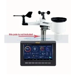 Беспроводная метеорологическая станция подключение к Wi-Fi зарядка от солнечной