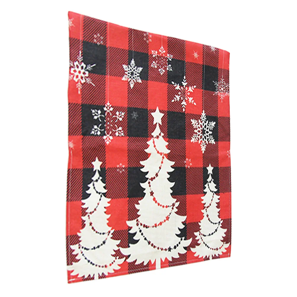 

Chair Cover Christmas Xmas Covers Decor Plaid Protector Redwrap Festival Cloth Household Party Club Chairs Cushionslipcovers
