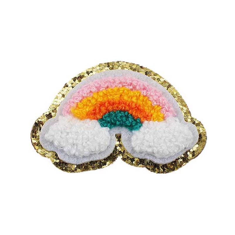 1 шт. 5 см клейкие нашивки с надписью полотенце синельная вышивка для ПВХ-мешочка