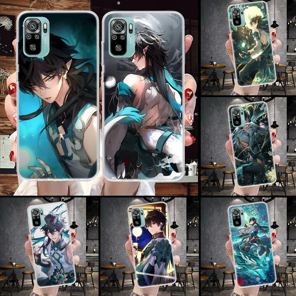 Мягкий чехол для телефона Honkai Star Rail Dan Heng Xiaomi Redmi Note 12 12S 13 11 11S 10 10S 11T 11E Pro Plus 9 9S 8 8T 7