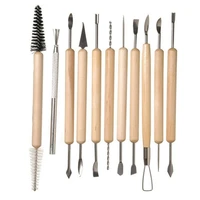 11pcs clay sculpting kit sculpt smoothing wax carving pottery ceramic tools polymer shapers modeling carved tool sculpting tools