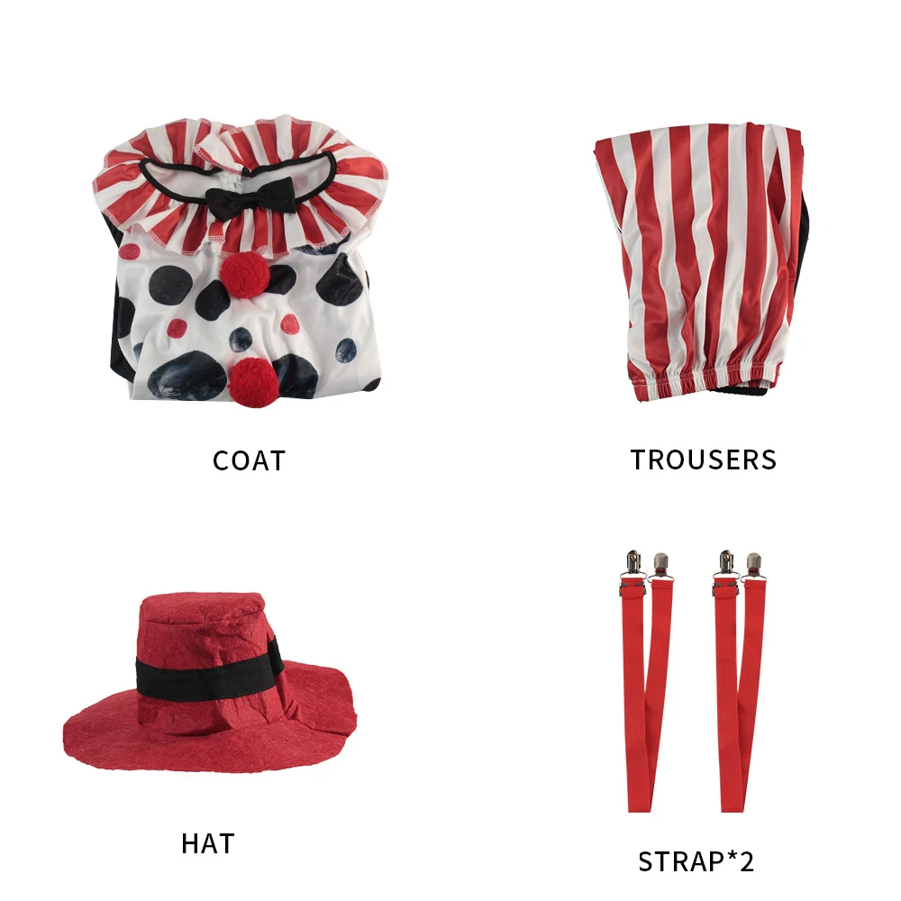 Костюм костюма клоуна для Хэллоуина