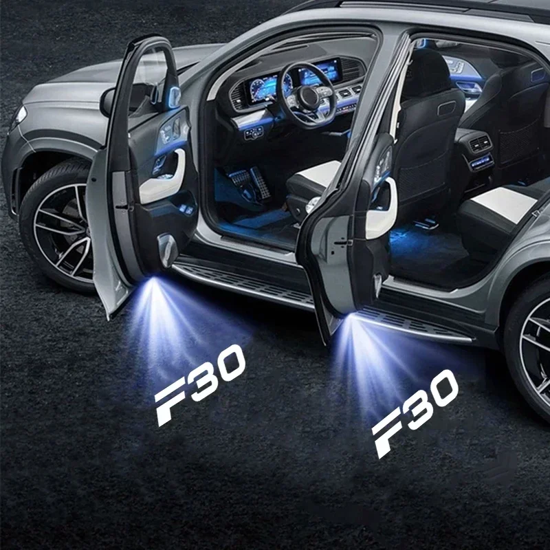 Автомобильный проектор призрак атмосферная лампа с логотипом автомобильная