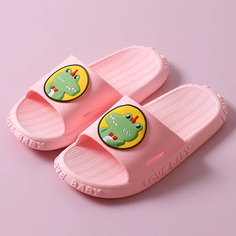 

Cartoon Baby Dragon Cartoon Children Slippers Summer Non-Slip Home Indoor Slippers Cute Kids Shoes Light Comfort Bathroom Shoes