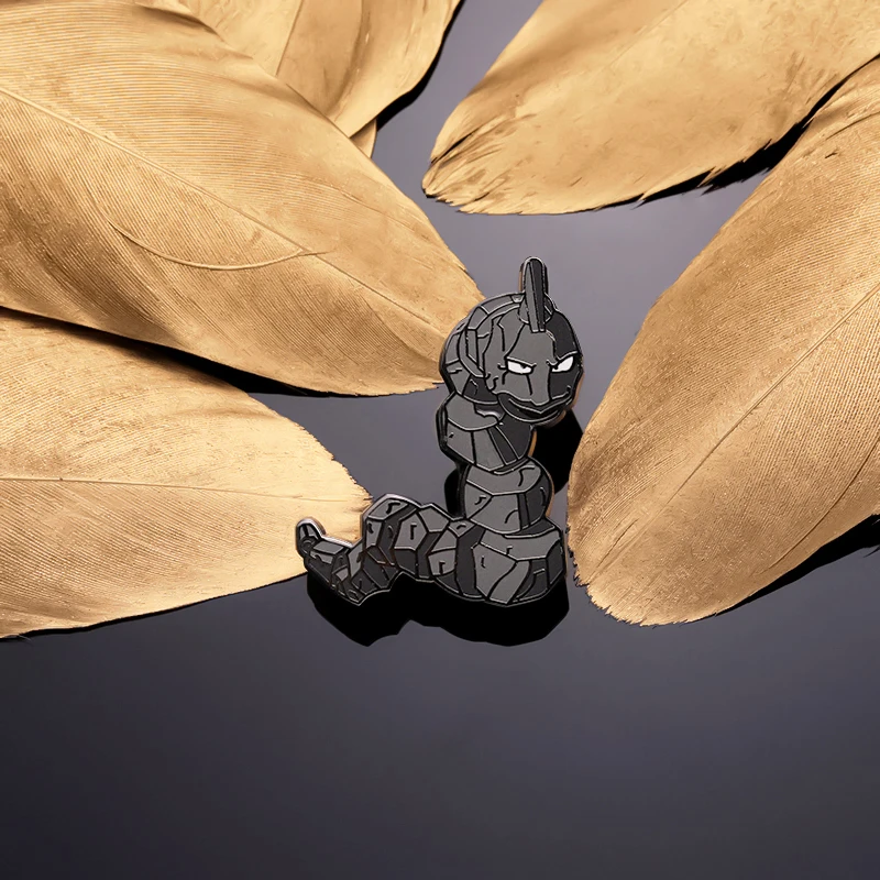 Japanese Anime Hard Enamel Pin Cartoon Stone Snake Spirit Character Brooches Lapel Backpack Badge Jewelry Gifts For Kids Friends