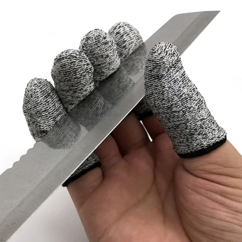 10Pcs Finger Cots Thumb Protector Anti-Cut Fingertips Finger Sleeve Flexible Resistant Protection Finger Cots for Work DIY