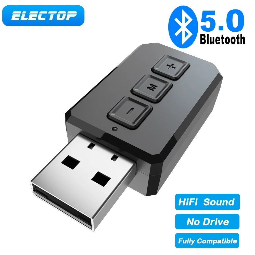 USB-адаптер Electop с поддержкой Bluetooth 5 0 и микрофоном |
