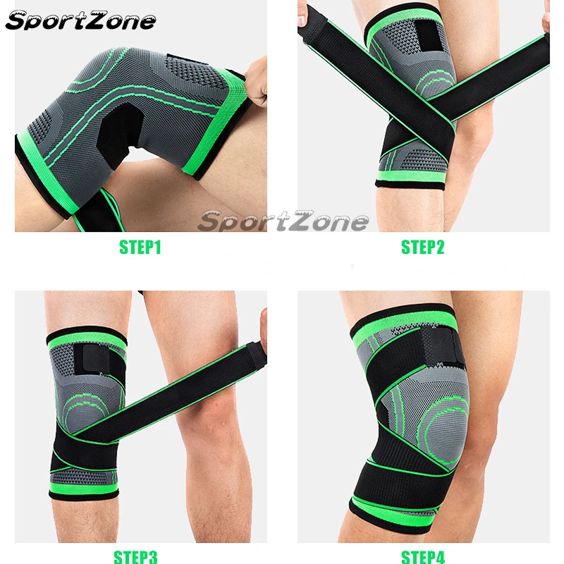 1 шт. наколенник эластичный бандаж под давлением наколенники Поддержка колена
