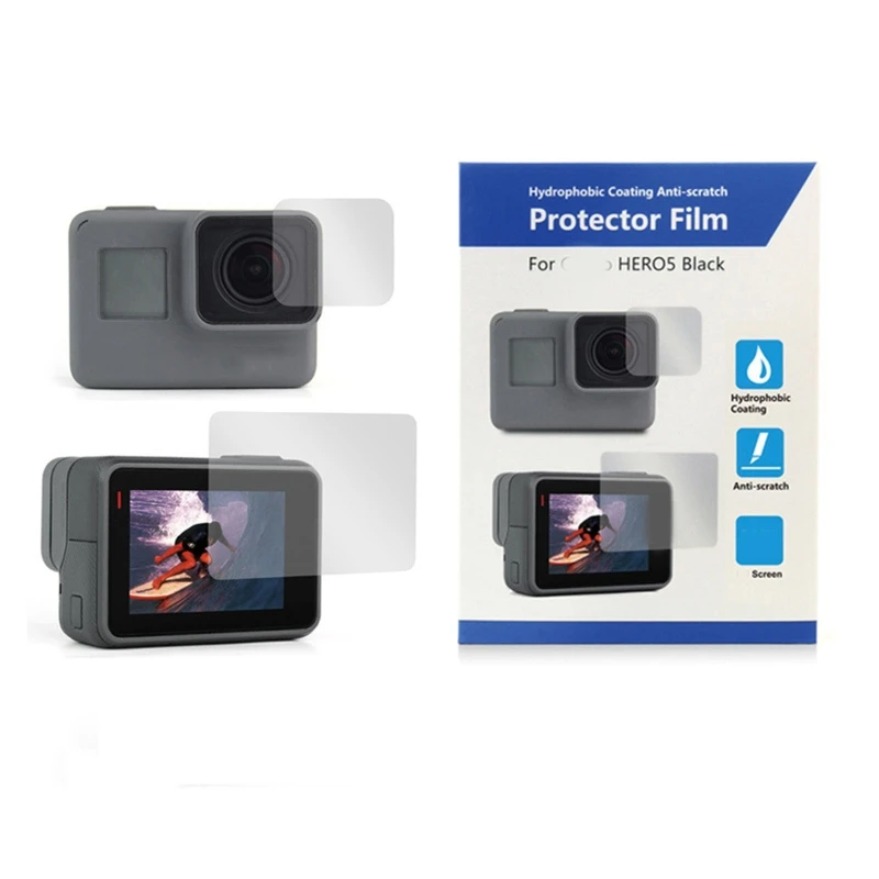 

Tempered Glass High Definition Screen Protector for Go Pro Hero 5 6 7 Lens Protection Protective Film Camera Accessories