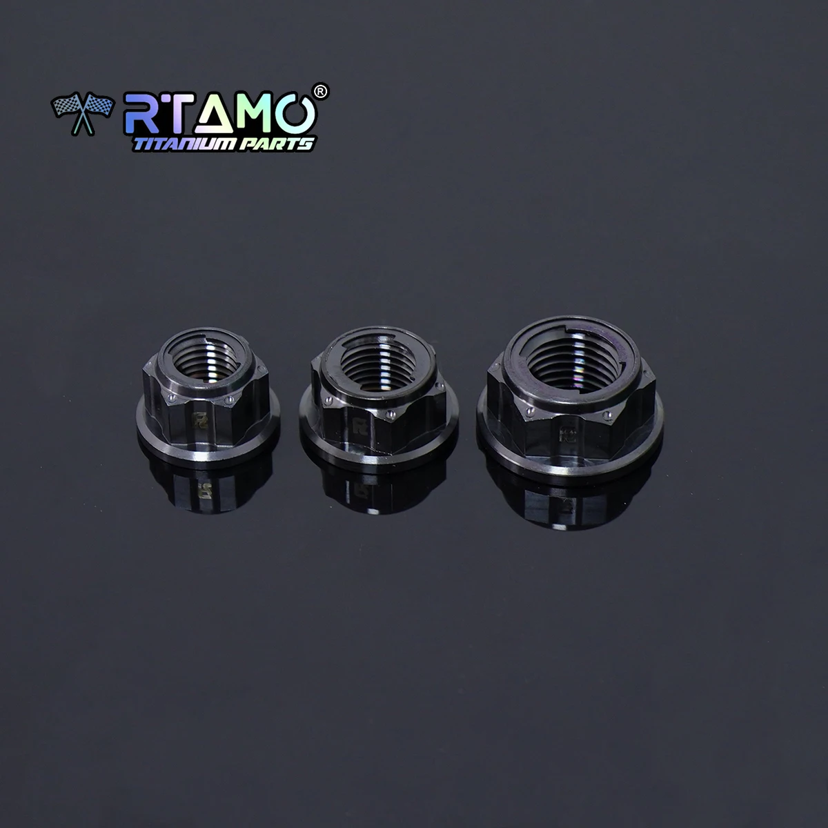 

Титановая гайка RTAMO Gr5 M10 M12 M14 M16, металлическая стопорная нестандартная гайка, гайка болта оси мотоцикла (1 шт.)