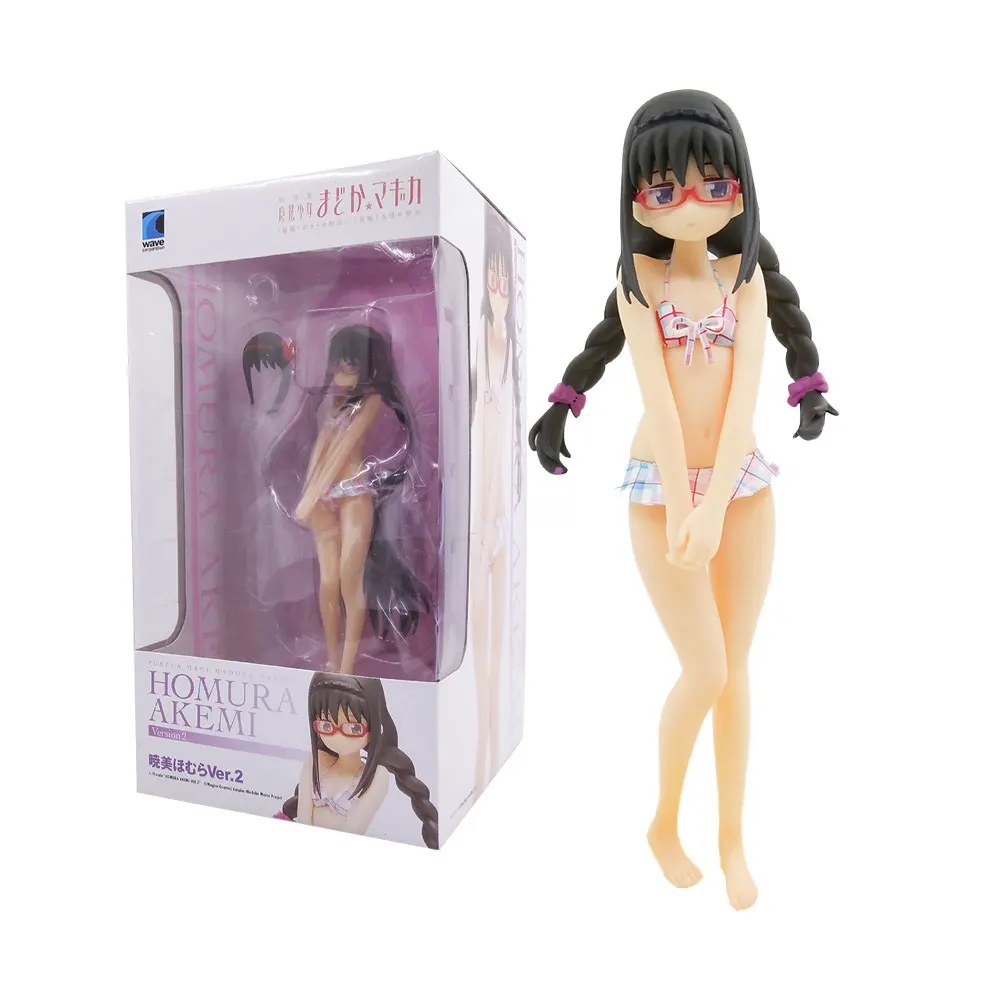 Фигурка аниме Mahou Shoujo MadokaMagica Akemi Homura стоячий купальник модель игрушка подарок
