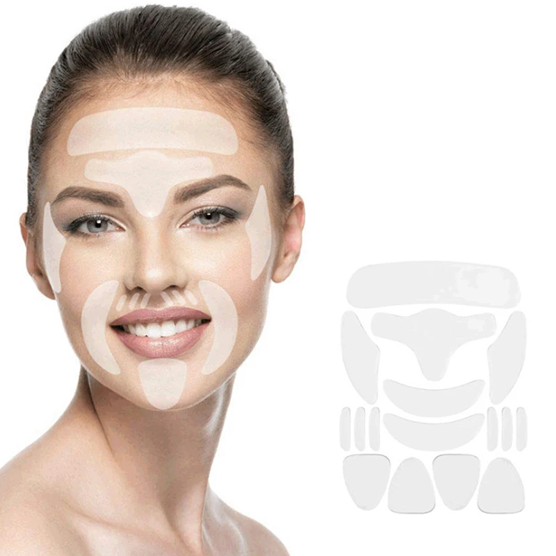 

1 Set Silicone Wrinkle Removal Sticker Reusable Face Forehead Neck Eye Sticker Pad Anti Wrinkle Aging Skin Lifting Care Patch