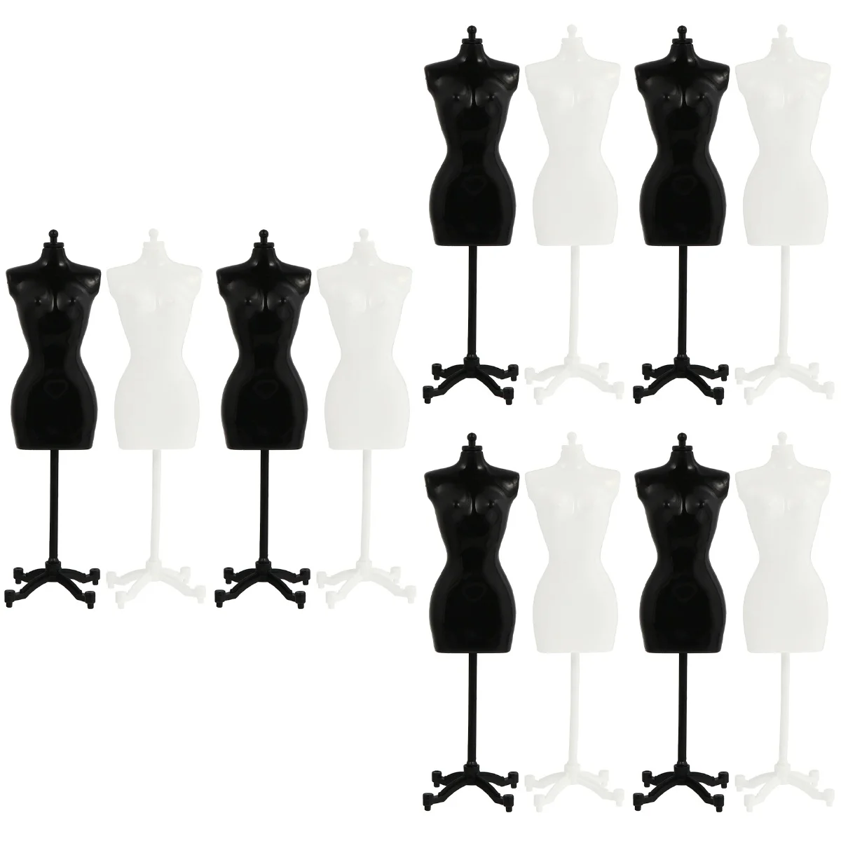 

Mannequin Display Mini Dress Stand Form Cloth Clothes Model Racks Playrack Accessories Pretend Hanger Furniture House