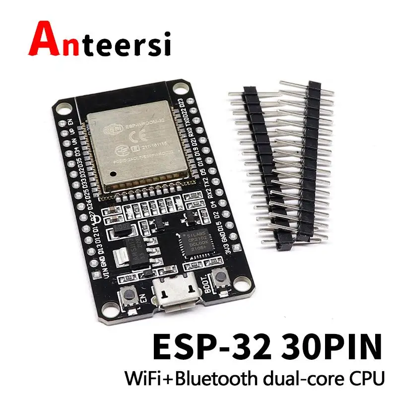 

ESP-32 30PIN макетная плата WIFI + Bluetooth 2 в 1 двухъядерный процессор с низким энергопотреблением ESP32
