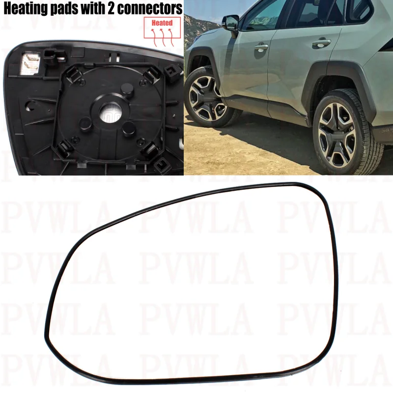 

Левое боковое стекло зеркала заднего вида с подогревом для Toyota, американская версия RAV4 2019 2020 2021