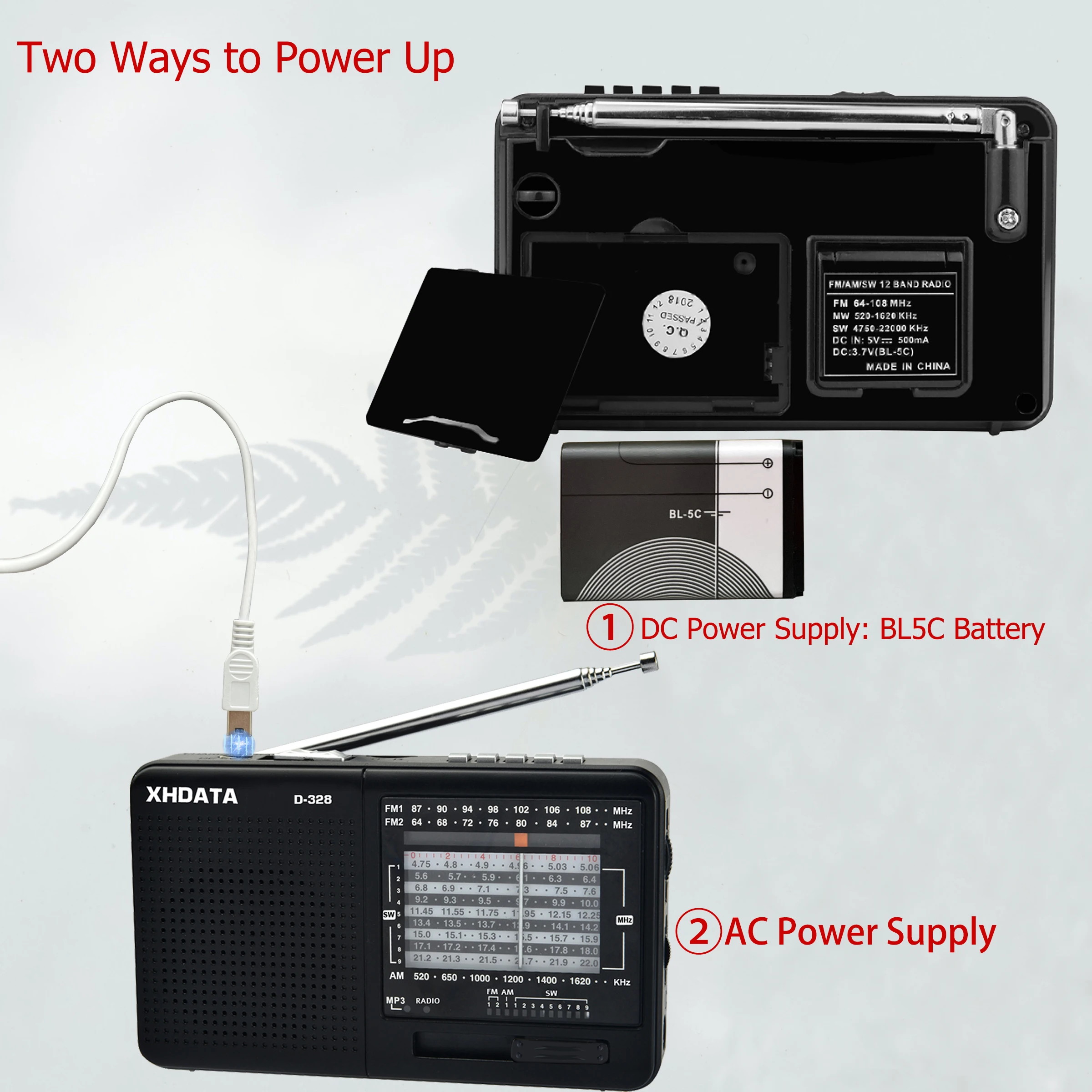 XHDATA D-328 радио фабричная цена FM AM коротковолновый mp3-плеер TF карта портативный