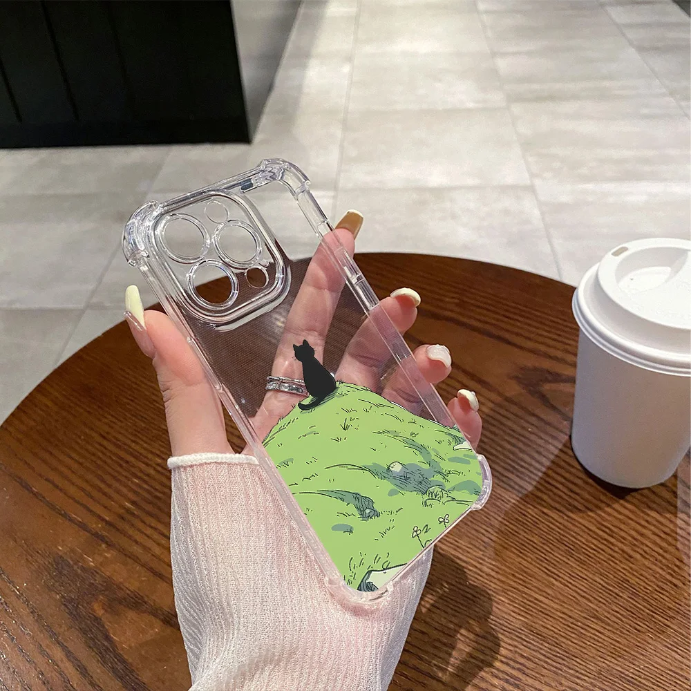 Фото Для iPhone 17 16 15 14 13 12 11 Pro Xs Max Air 16e 7 8 6 6s Plus XR SE 2020 2022 Чехол Green Hill Силиконовый противоударный чехол №5