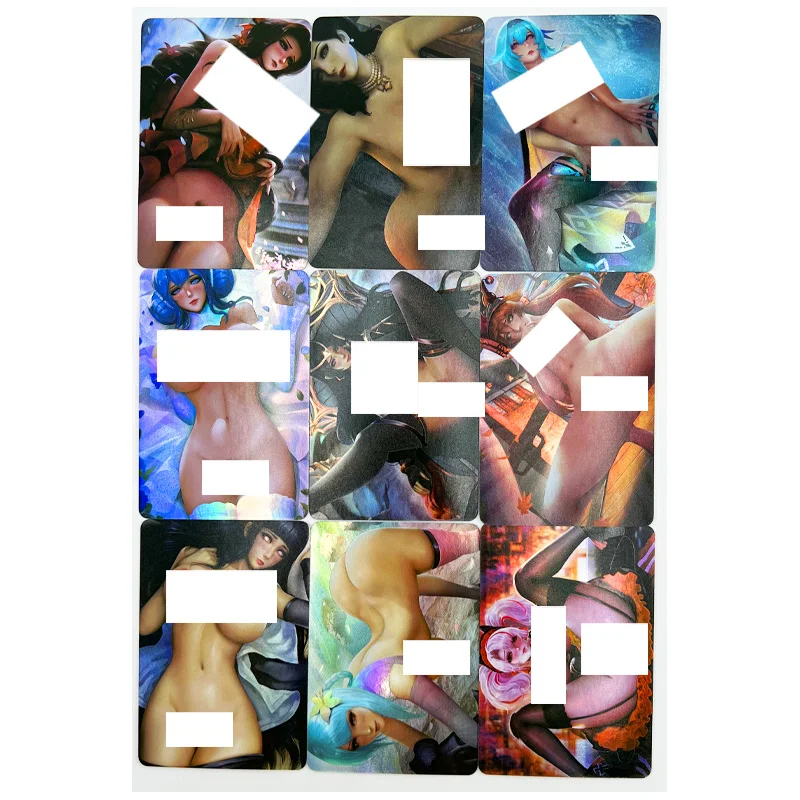 

9 шт./компл. Hyuga Hinata Rem ACG сексуальные обнаженные Игрушки Хобби Коллекционные Предметы для игр