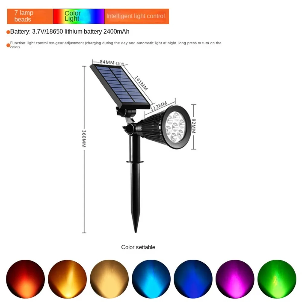 Новинка регулируемый солнечный светильник для сада яркий дорожек парковки