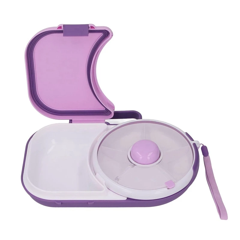 Детский спиннер для закусок 360° ° Вращающийся съемный диспенсер Многоразовый