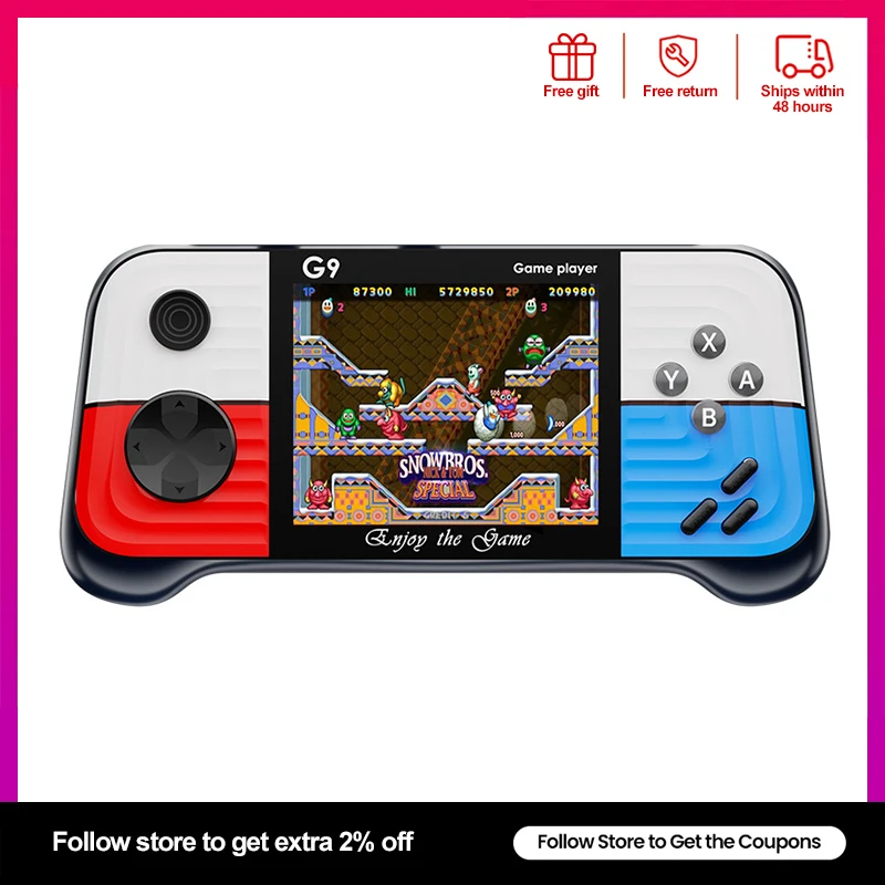 

Game Console Handheld 666 Classic Retro Games with 3.0'' Color Display and Gamepad Rechargeable Arcade Gaming Player Rocker