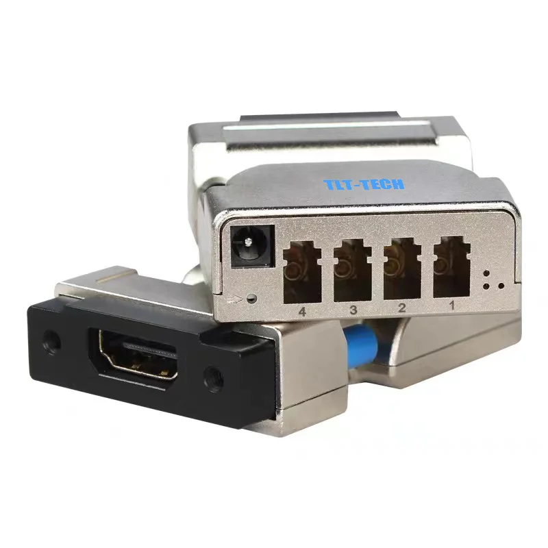4K 60Hz HDMI Fiber Extender Over 4 LC Fiber Optic Cable HDMI 2.0 To Fiber Optic Converter For PC To Monitor