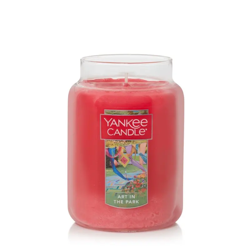 

Collection Luxurious Large Jar Scented Candle, Art in the Park Collection of Aromatherapy Gift for Home Decor and Relaxation