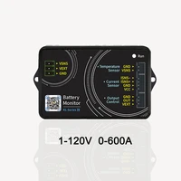 battery monitor kl160f dc 0 120v 600a battery tester voltage current meter battery coulomb meter capacity indicator