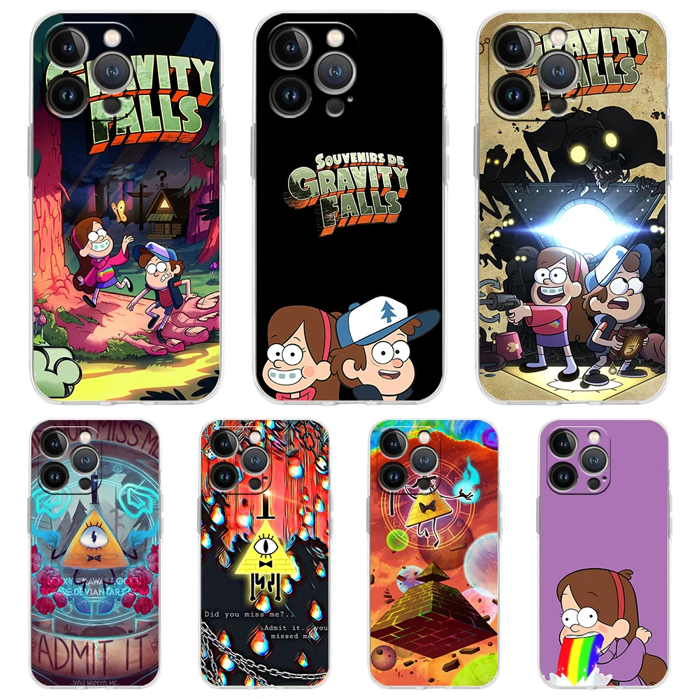 

Gravity Falls Transparent Silicone Phone Case For iPhone 13 12 11 Pro Max 8 7 Plus X XS Max XR SE 2020 Luxury Coque Shell Fundas
