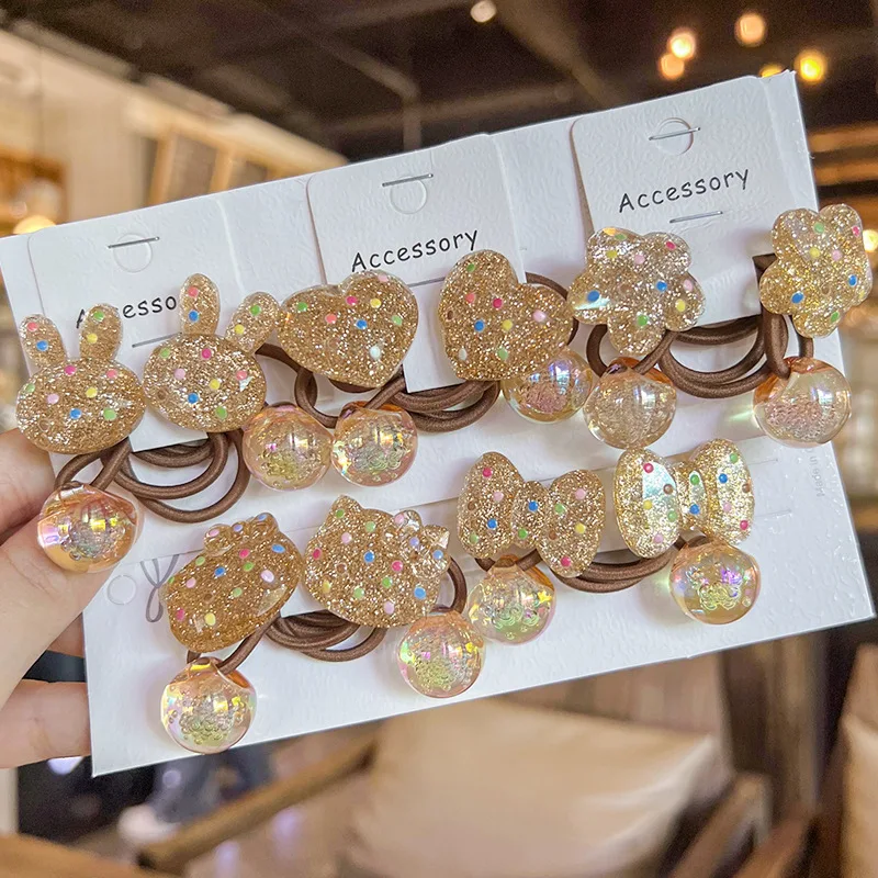 2 шт. Детские эластичные повязки для волос в горошек