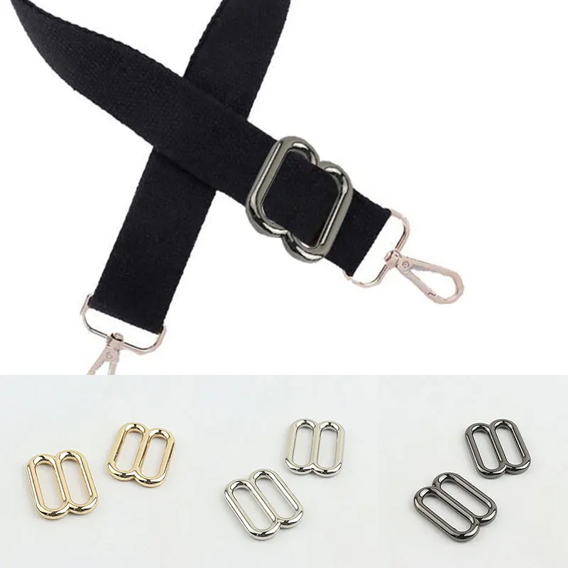 

5Pc Metal Slide Buckle Middle Adjuster Buckle For Leather Bag Bag Strap Buckle Leather Craft Diy Webbing Accessories
