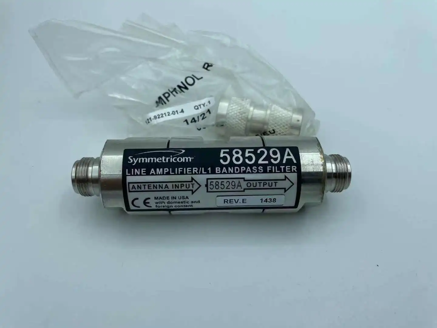Фото Усилитель коаксиальной линии Symmetricom ENC-58529A, GPS-усилитель №2