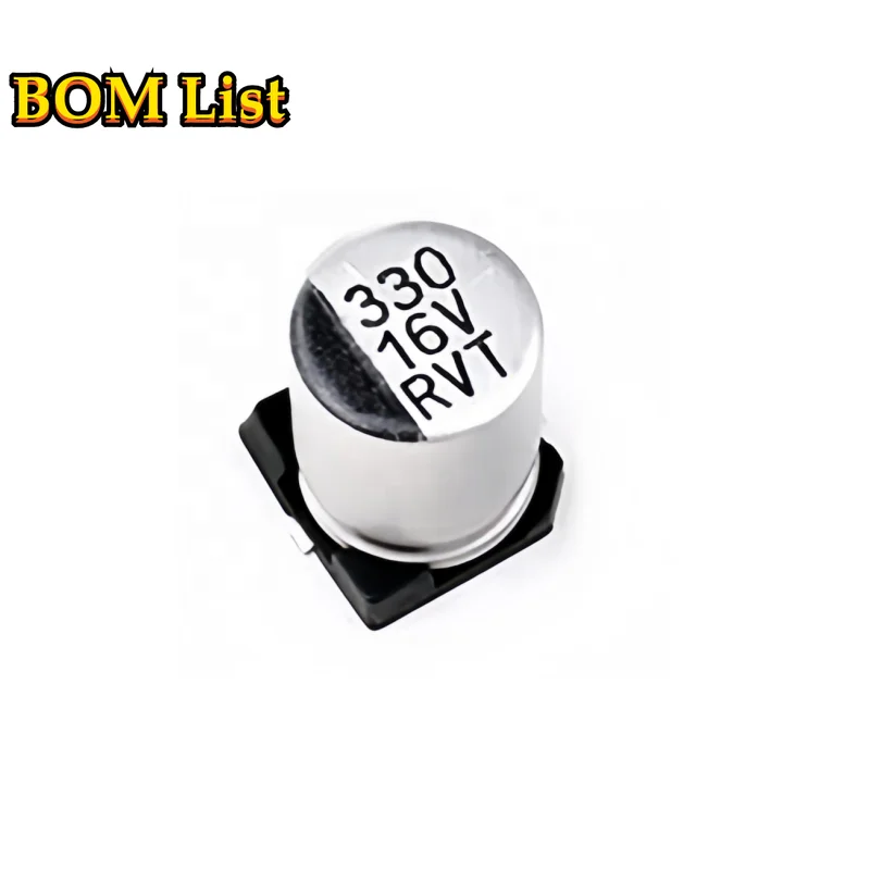 Новинка 330uF 16V маркировка 330 Алюминиевый электролитический конденсатор SMD