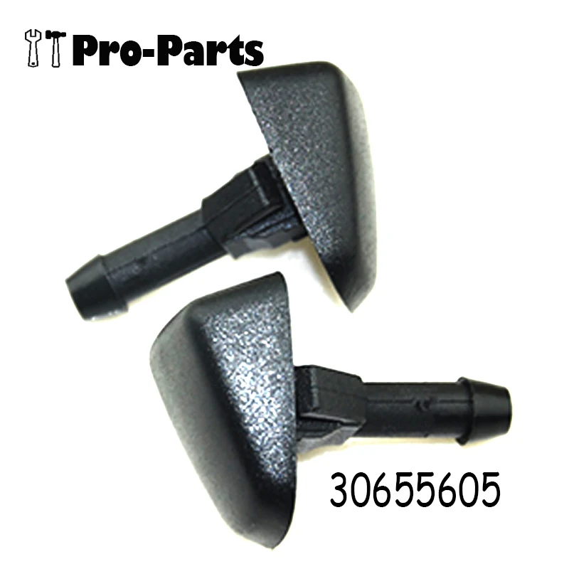 

2X Front Left Right Windshield Wiper Spray Washer Nozzle 30655605 Fit for Volvo S40 S70 S80 C70 XC90