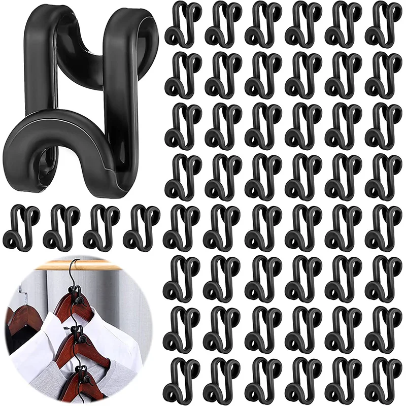 

Mini Clothes Clips Hanger Hanger Closet Hooks Hooks Cascading Hooks Hanger Duty Connector Heavy Extender Saving Hanger Space