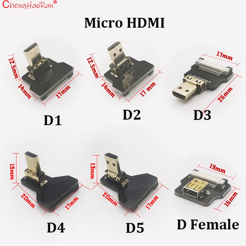 Фото 1 шт. Плоский гибкий кабель FPV HDMI-совместимый для Raspberry Pi 4 Micro HDTV в HD/Mini HD, гнездо 90 градусов FFC 20pin №4
