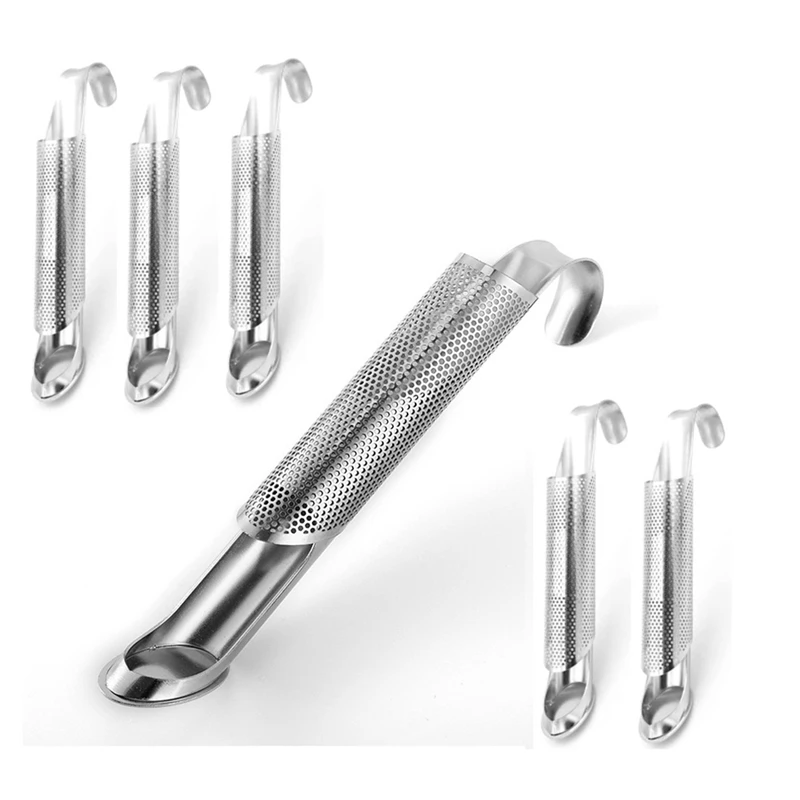 

6Pcs Tea Strainer Stainless Steel TeaBall Infuser Tea Spoon Filter Loose Tea Diffuser