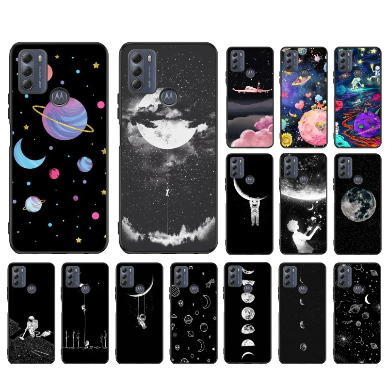 

Space Astronaut Star Phone Case for Motorola Moto G9 Plus G7 G8 Play G7 Power G100 G20 G60 One Action Macro